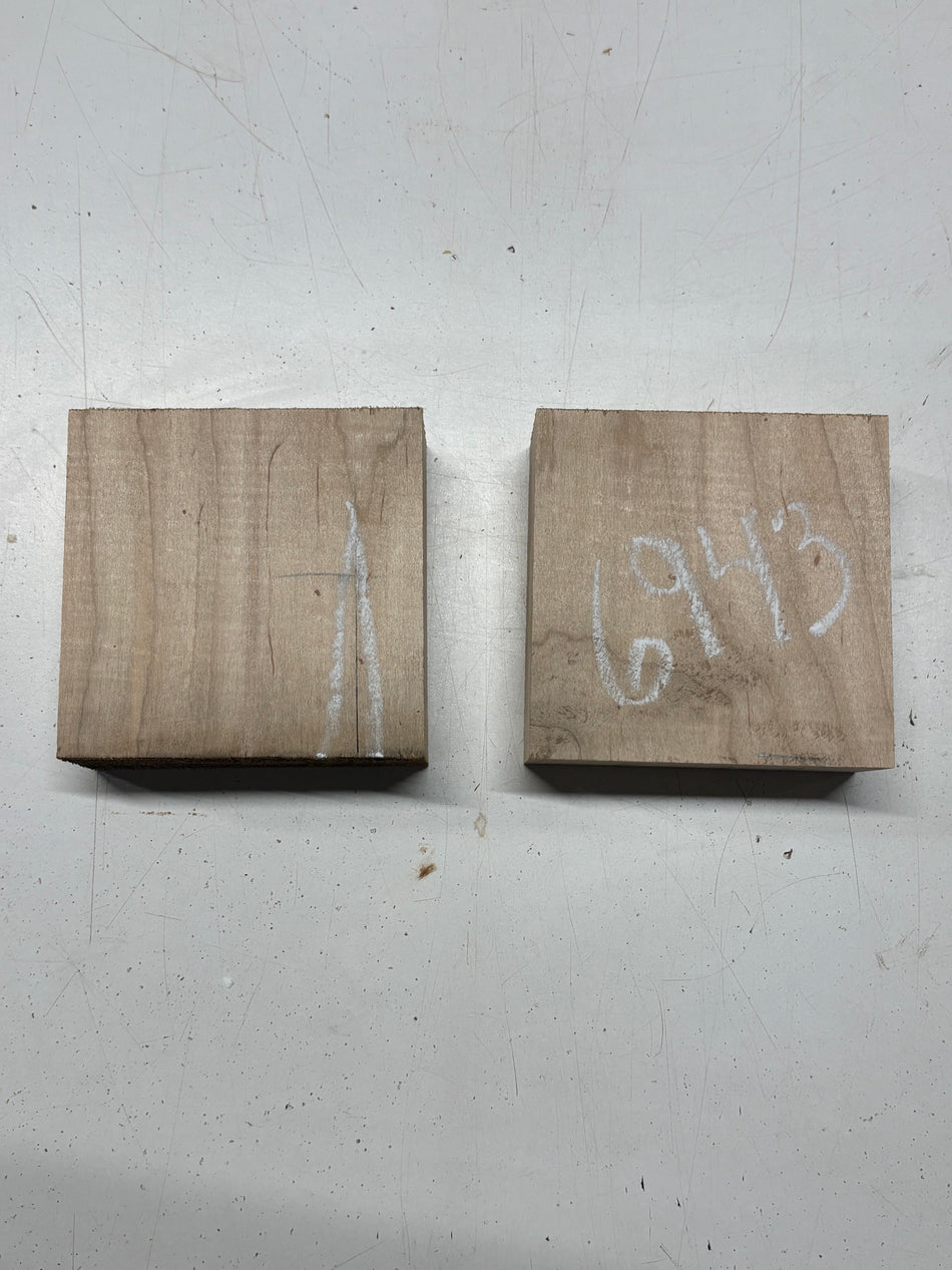 2 Pack, Ambrosia Maple Bowl Blanks 5"x5"x1-7/8"#6943