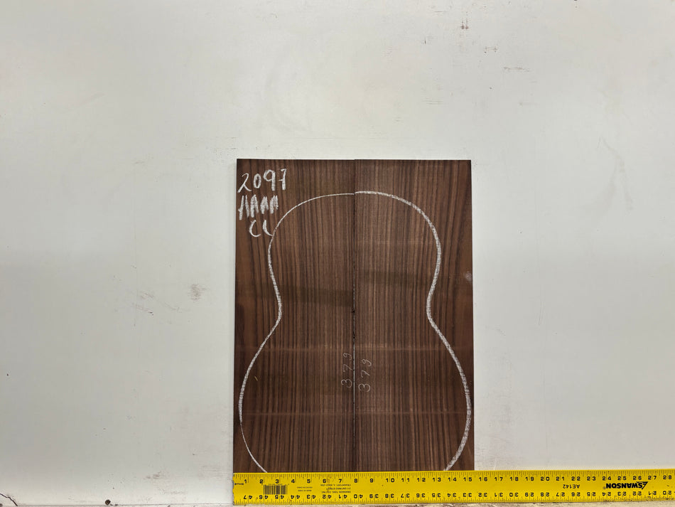 East Indian Rosewood Classical AAAA Grade Guitar Back & Side Set #2097 - Exotic Wood Zone