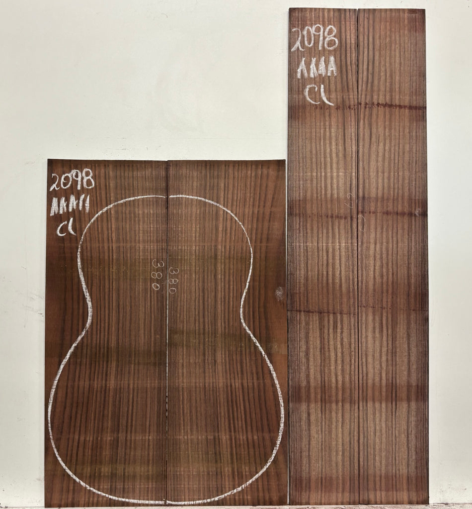 East Indian Rosewood Classical AAAA Grade Guitar Back & Side Set #2098 - Exotic Wood Zone