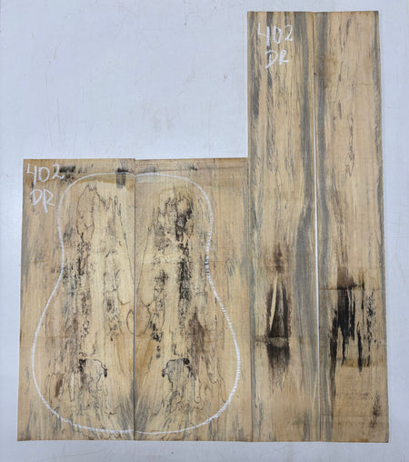 Spalted Tamarind Dreadnought Guitar Back & Side Set #402 Exotic Wood Zone 