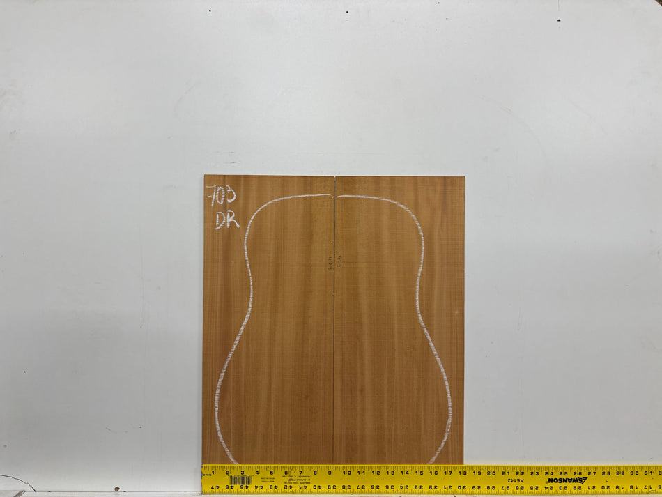 Mahogany Dreadnought Guitar Back & Side Set #703