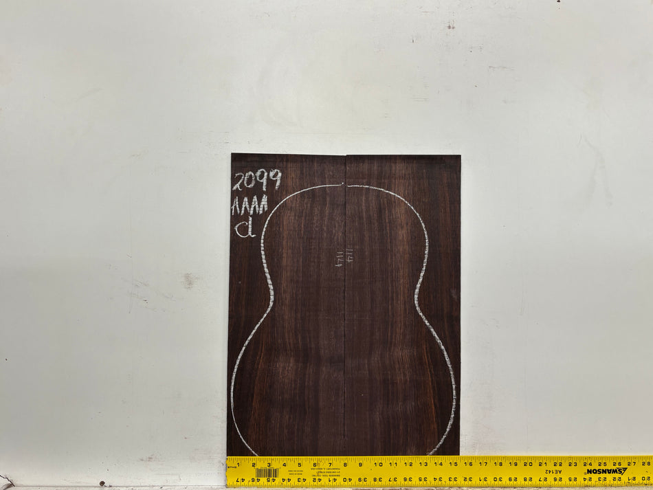 East Indian Rosewood Classical AAAA Grade Guitar Back & Side Set #2099 - Exotic Wood Zone