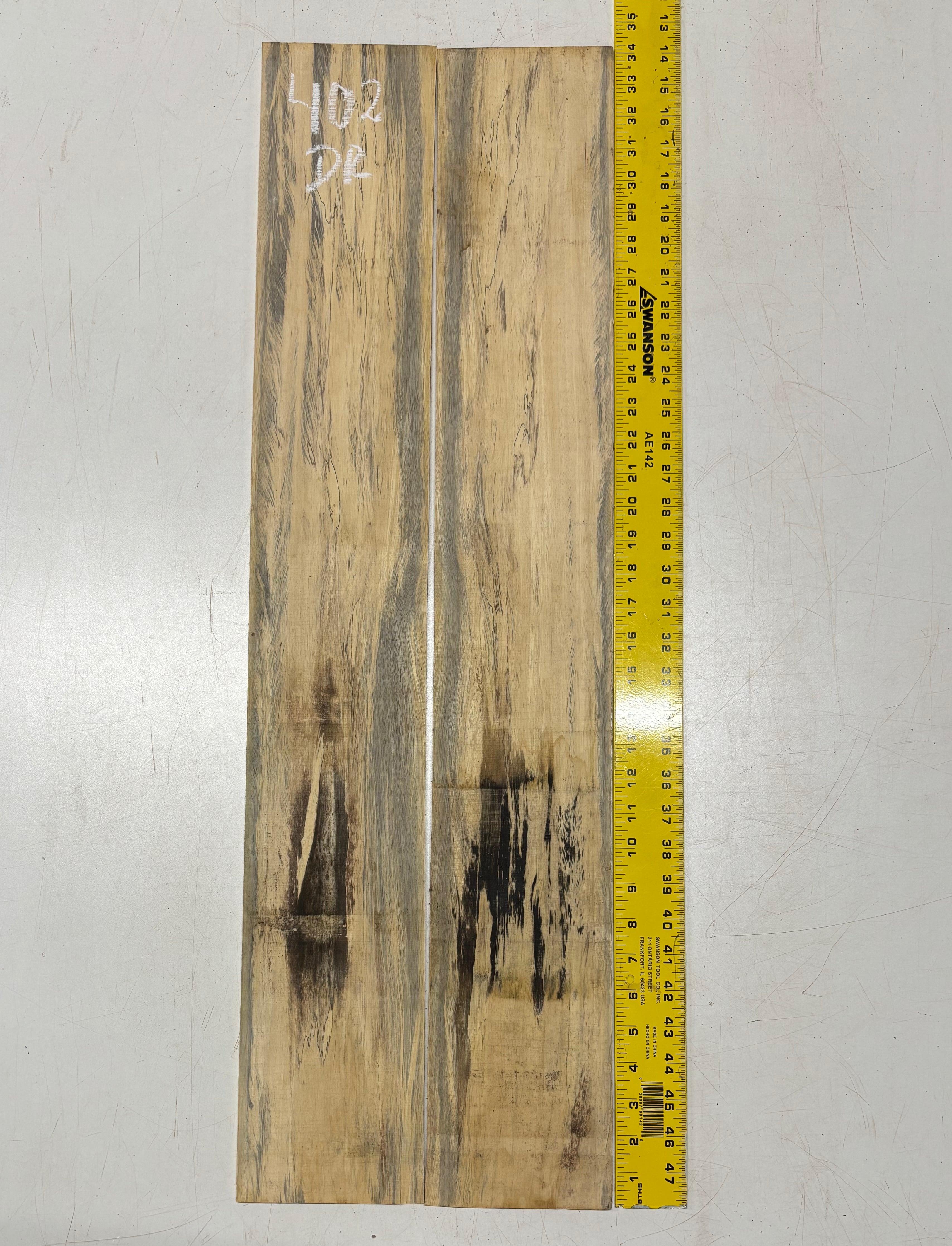 Spalted Tamarind Dreadnought Guitar Back & Side Set #402 Exotic Wood Zone 