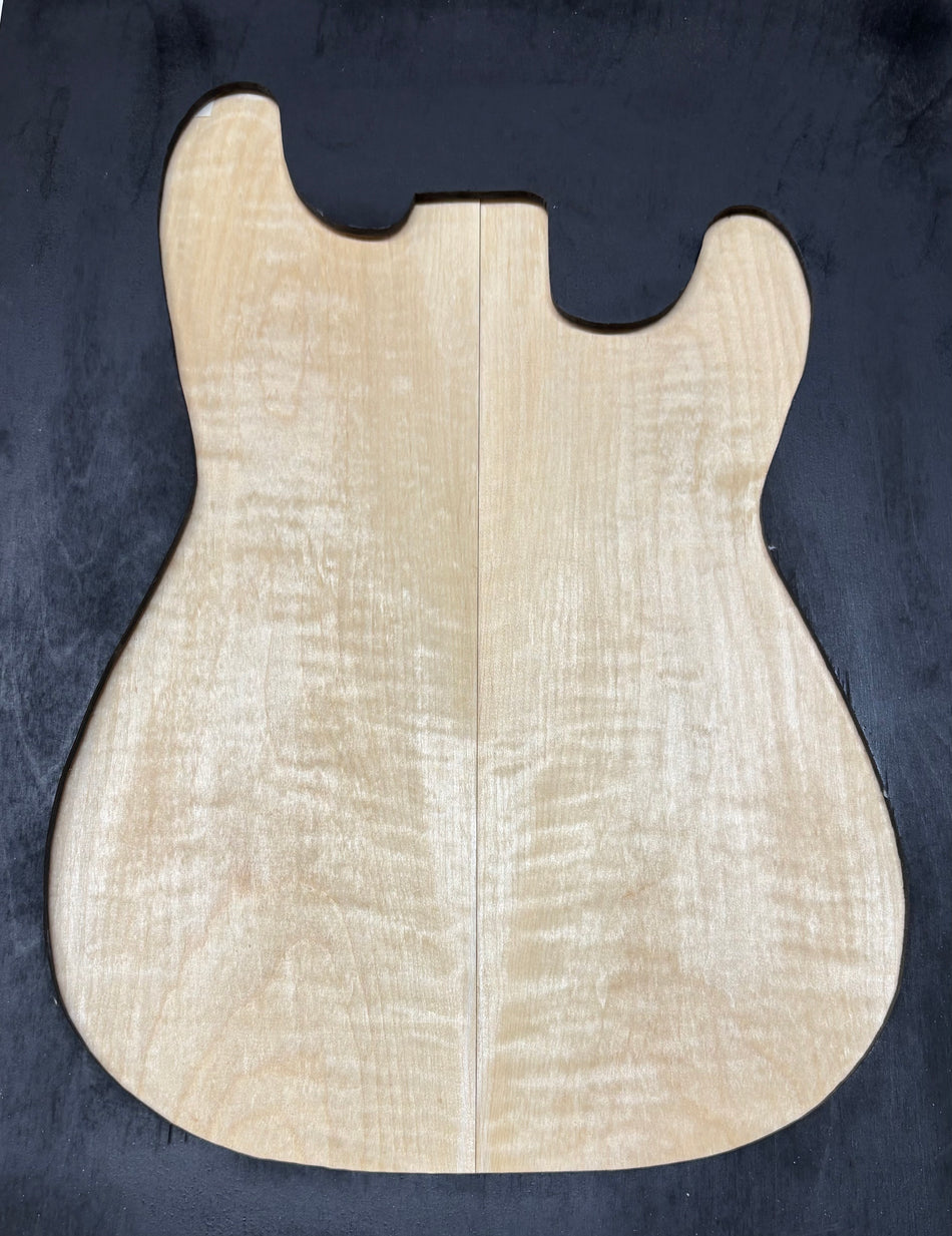 Table en érable ondé flammé pour guitare - 21" x 7-1/8" x 1/4" #817