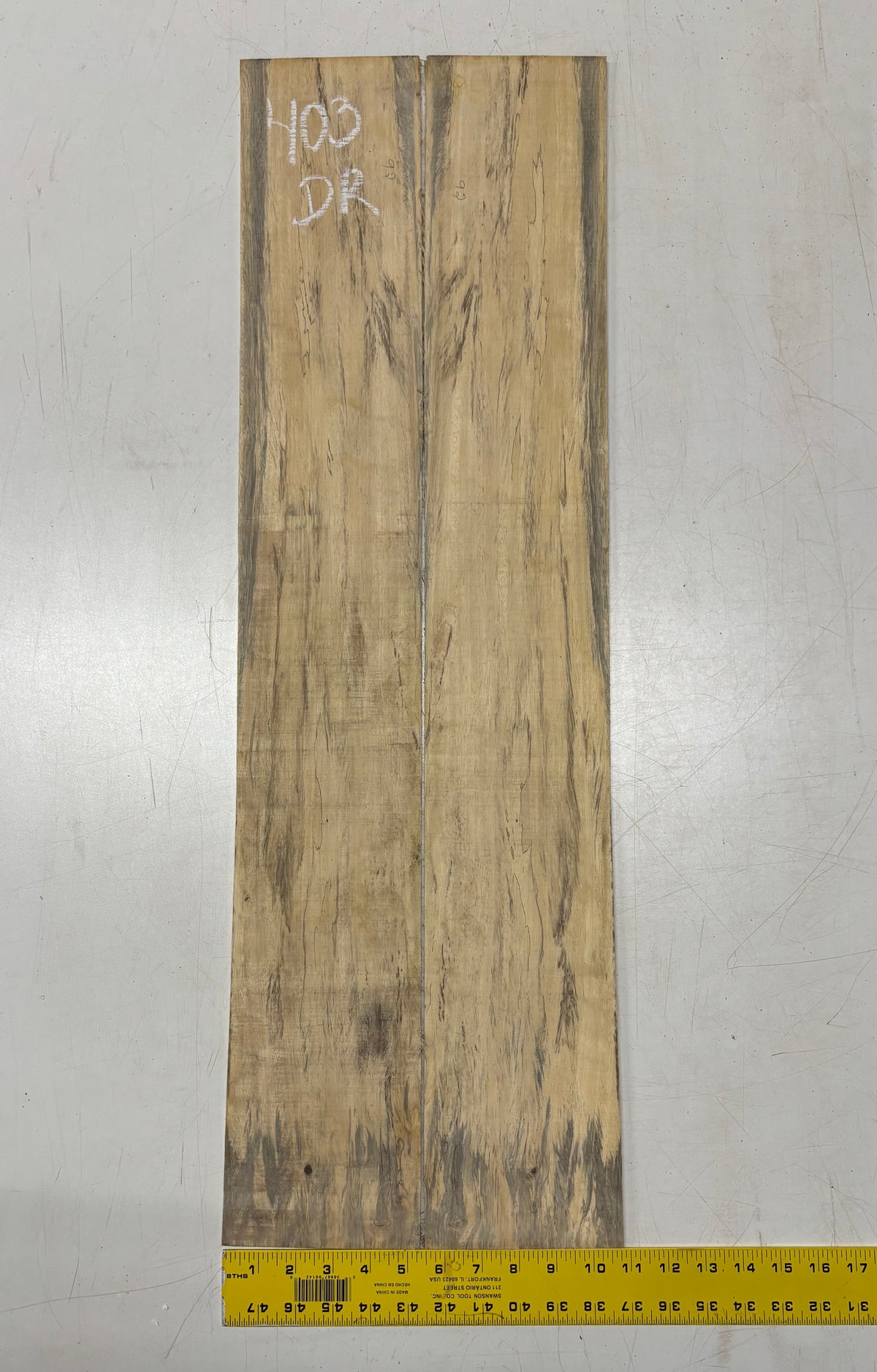 Spalted Tamarind Dreadnought Guitar Back & Side Set #403 Exotic Wood Zone 