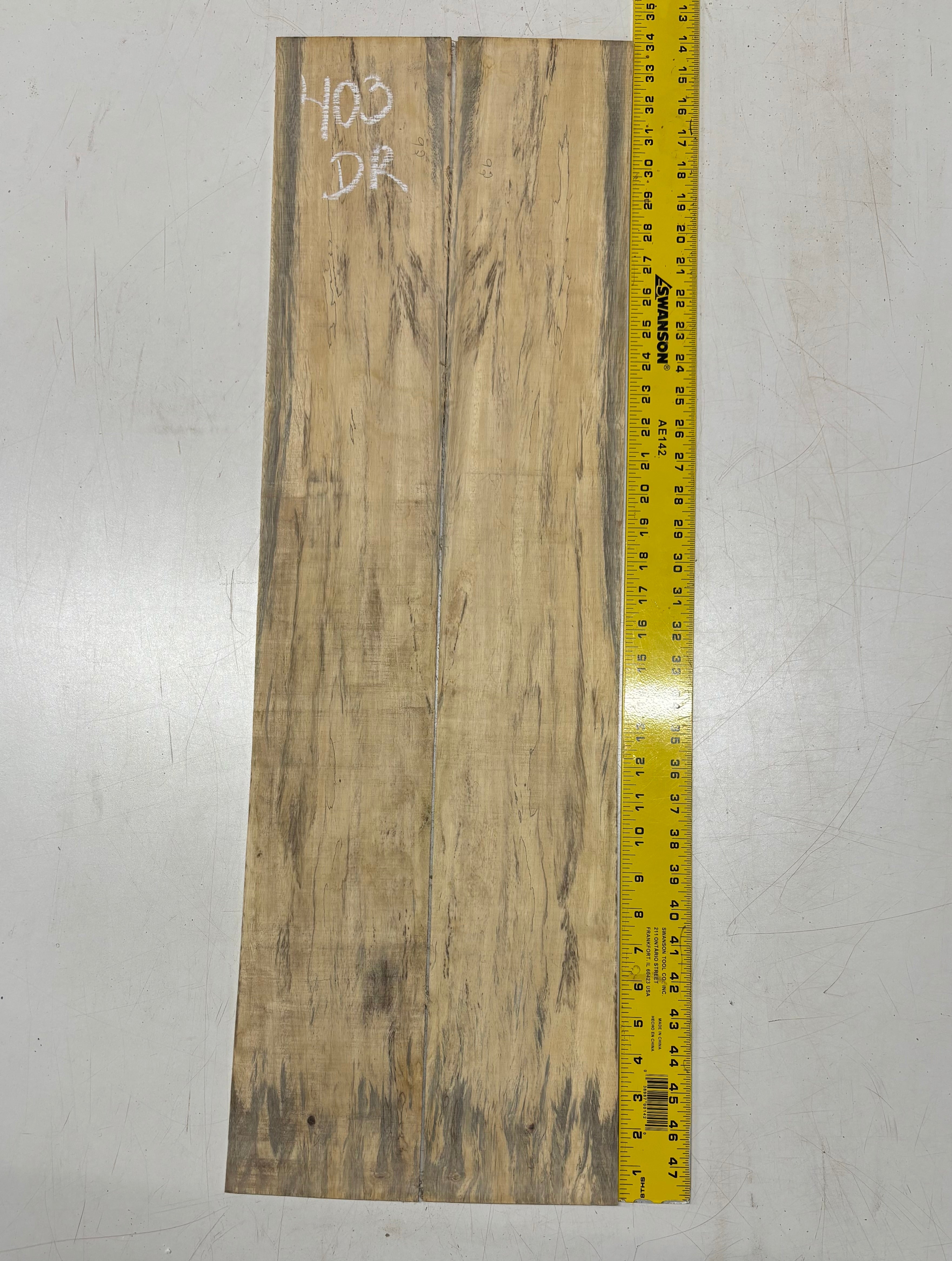 Spalted Tamarind Dreadnought Guitar Back & Side Set #403 Exotic Wood Zone 