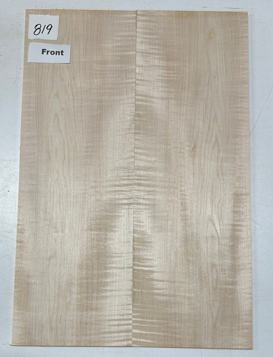 Tapa de guitarra de arce flameado con veta dura - 21" x 7-1/8" x 1/4" #819