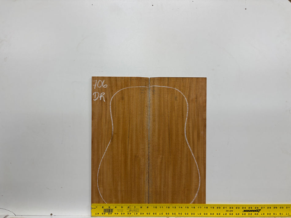 Mahogany Dreadnought Guitar Back & Side Set #706
