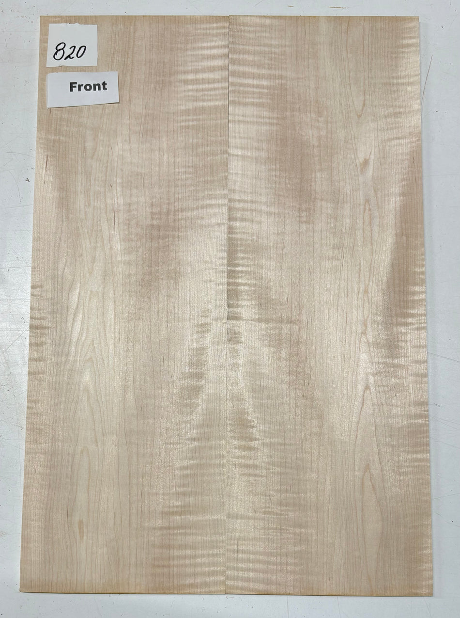 Table en érable ondé flammé pour guitare - 21" x 7-1/8" x 1/4" #820