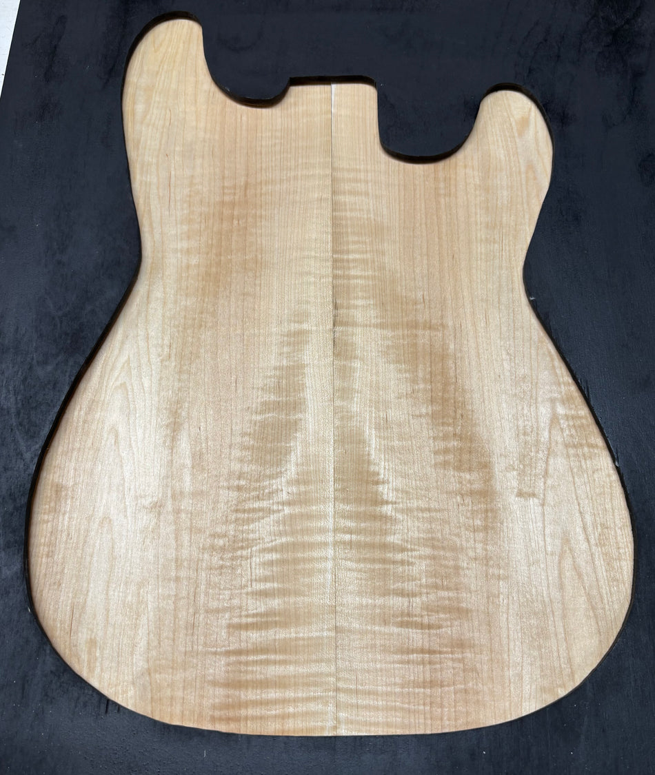 Table en érable ondé flammé pour guitare - 21" x 7-1/8" x 1/4" #820