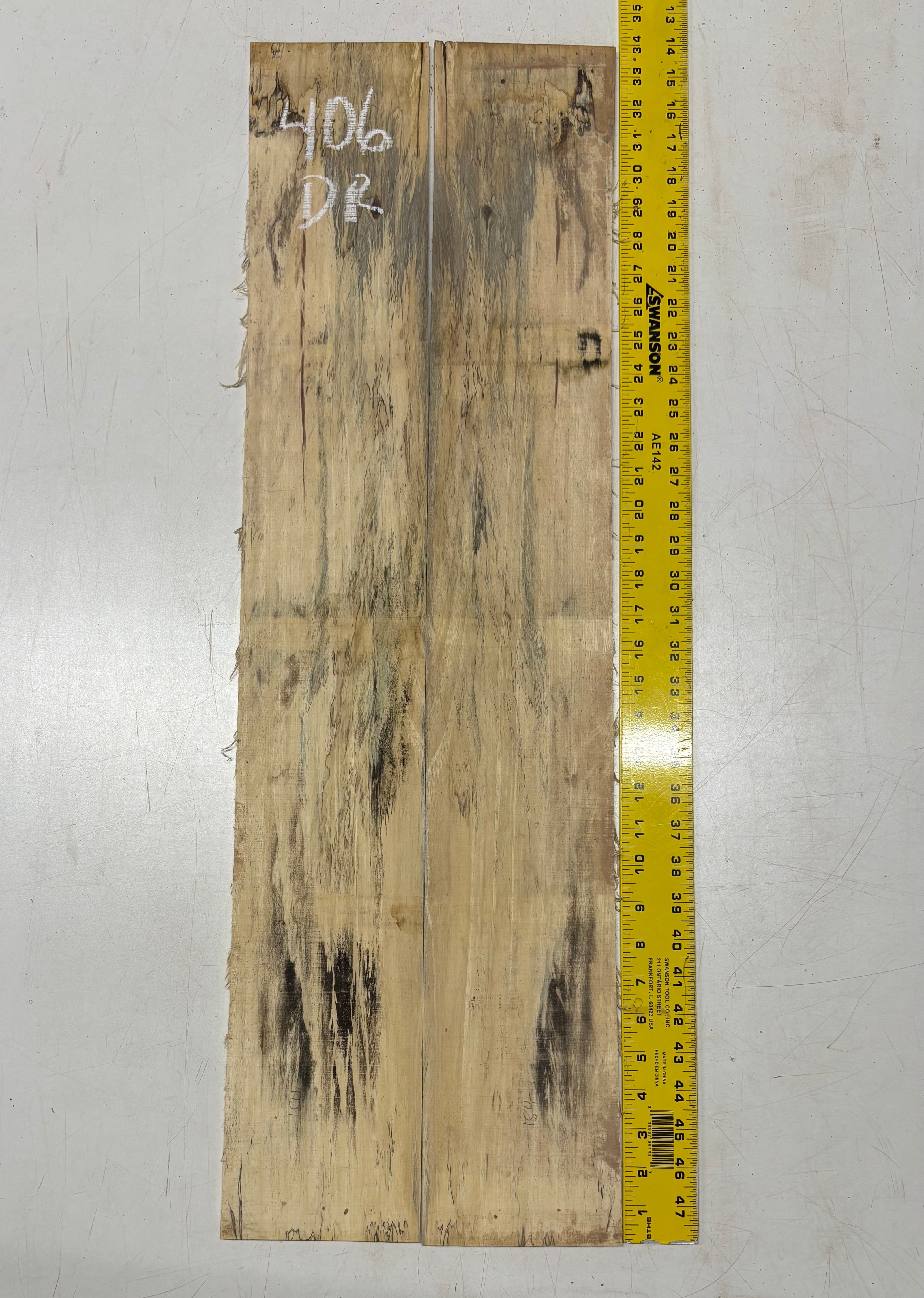 Spalted Tamarind Dreadnought Guitar Back & Side Set #406 Exotic Wood Zone 