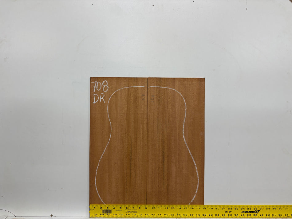 Mahogany Dreadnought Guitar Back & Side Set #708