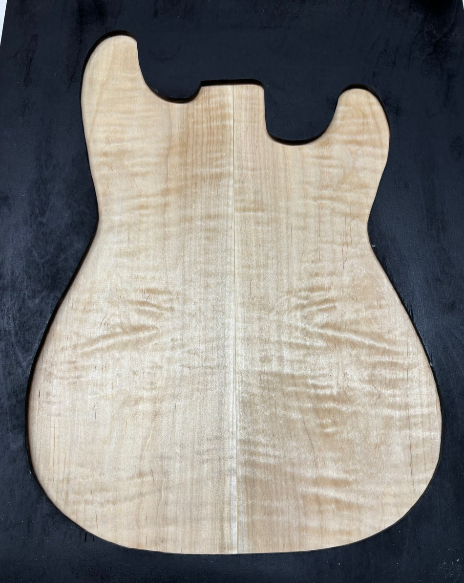 Table de guitare en érable ondé flammé - 21" x 7-1/8" x 1/4" #821