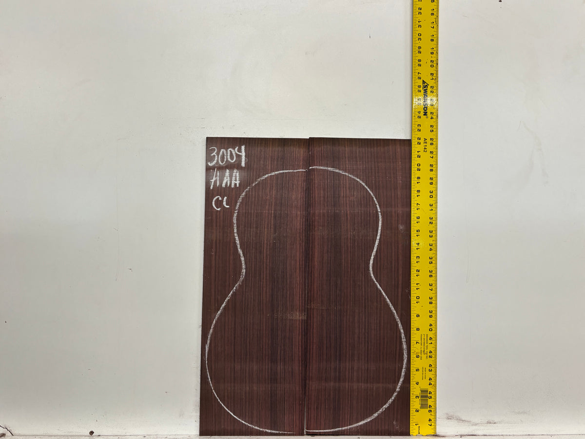 East Indian Rosewood Classical AAA Grade Guitar Back & Side Set #3004 - Exotic Wood Zone
