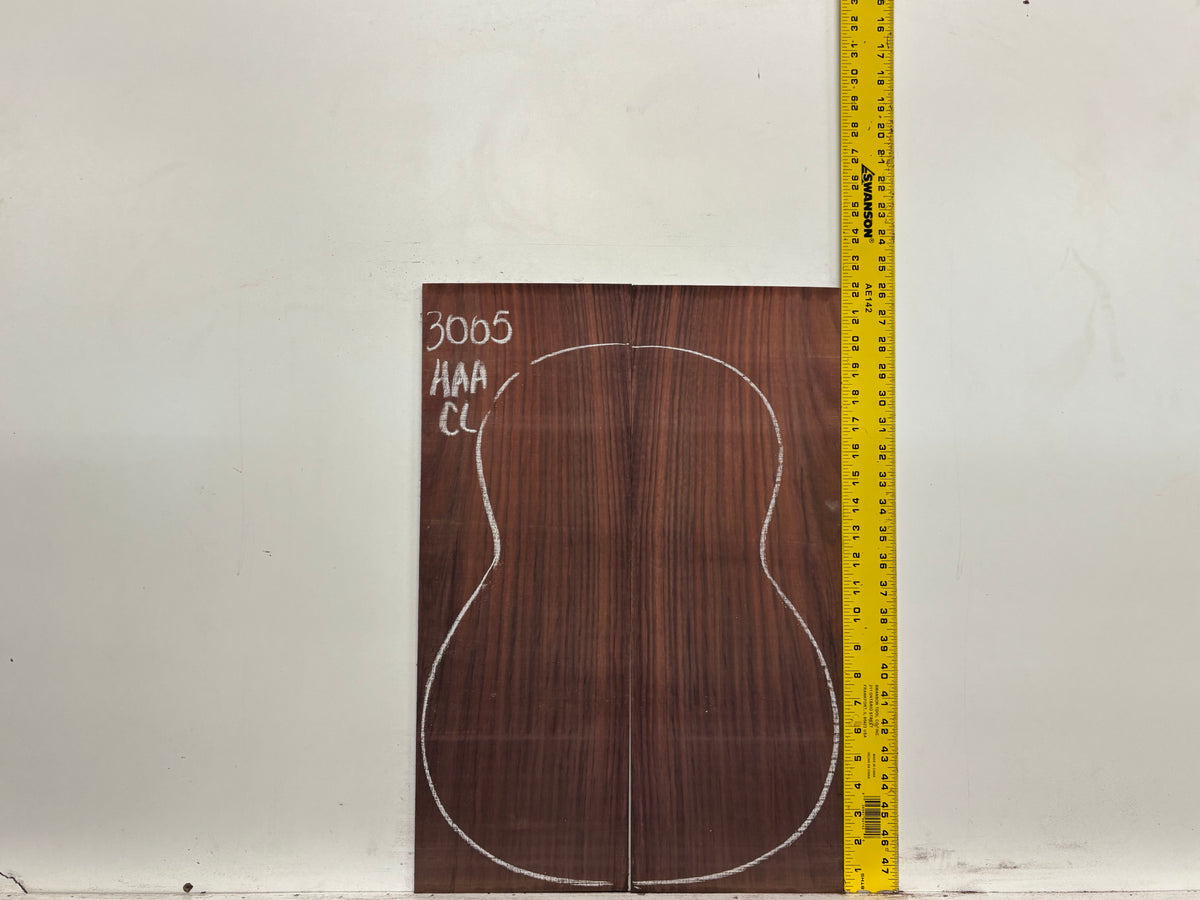East Indian Rosewood Classical AAA Grade Guitar Back & Side Set #3005 - Exotic Wood Zone