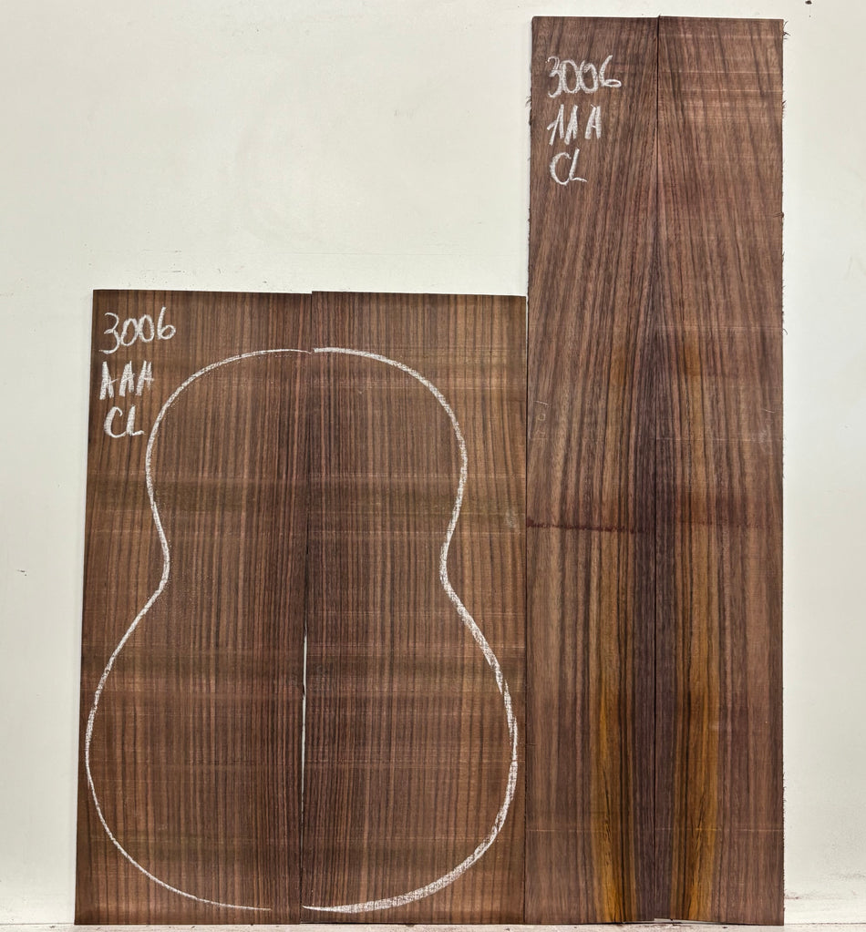 East Indian Rosewood Classical AAA Grade Guitar Back & Side Set #3006 - Exotic Wood Zone