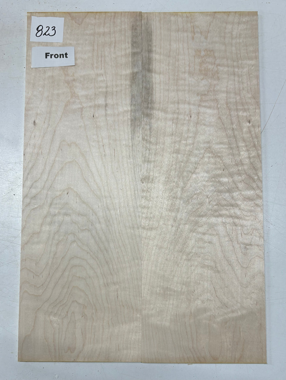 Flame Hard Maple Guitar Drop Top- 21" x 7-1/8" x 1/4" #823