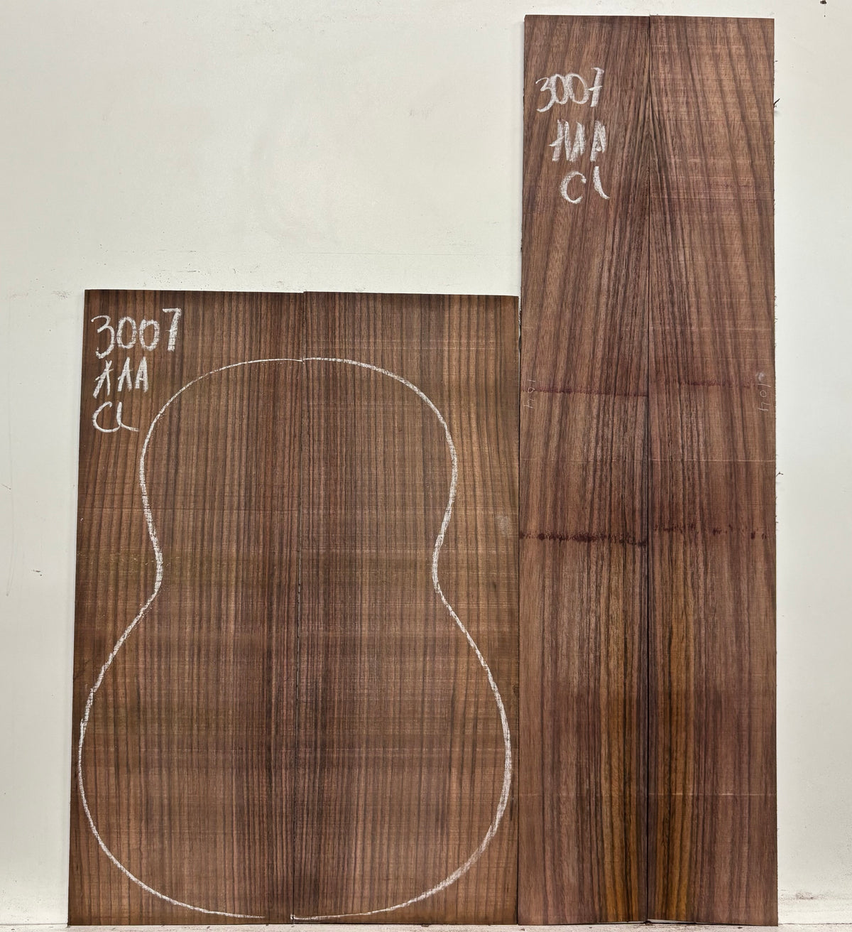 East Indian Rosewood Classical AAA Grade Guitar Back & Side Set #3007 - Exotic Wood Zone