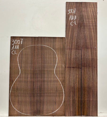 East Indian Rosewood Classical AAA Grade Guitar Back & Side Set #3007 - Exotic Wood Zone