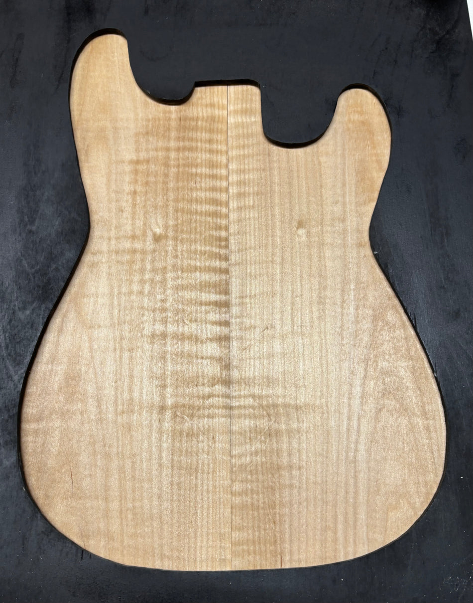 Flame Hard Maple Guitar Drop Top- 21" x 7-1/8" x 1/4" #824