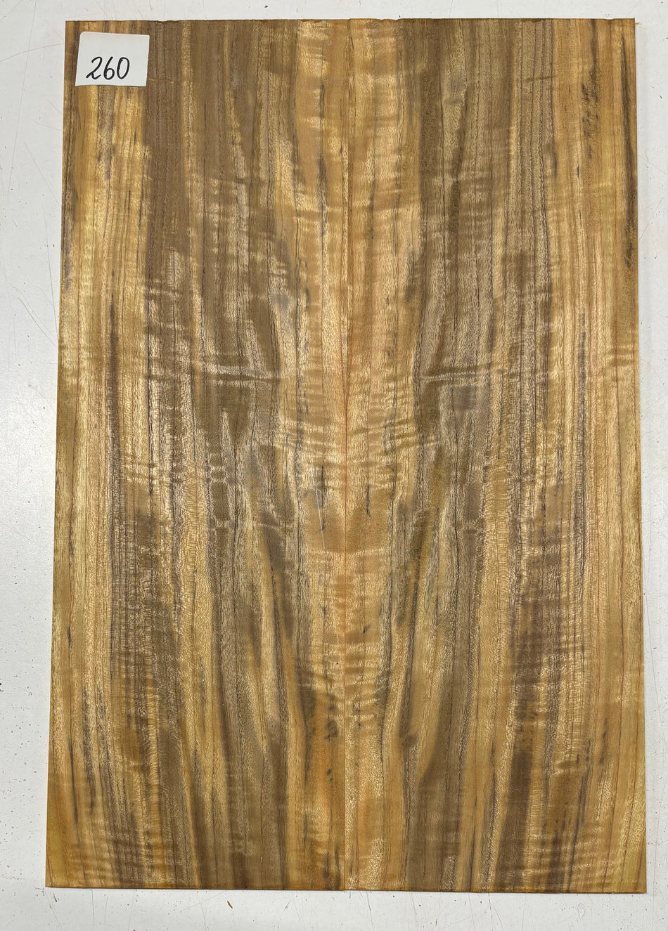 Juego de tapa abatible para guitarra Brown Mallee Burl 21" x 14" x 1/4" #61