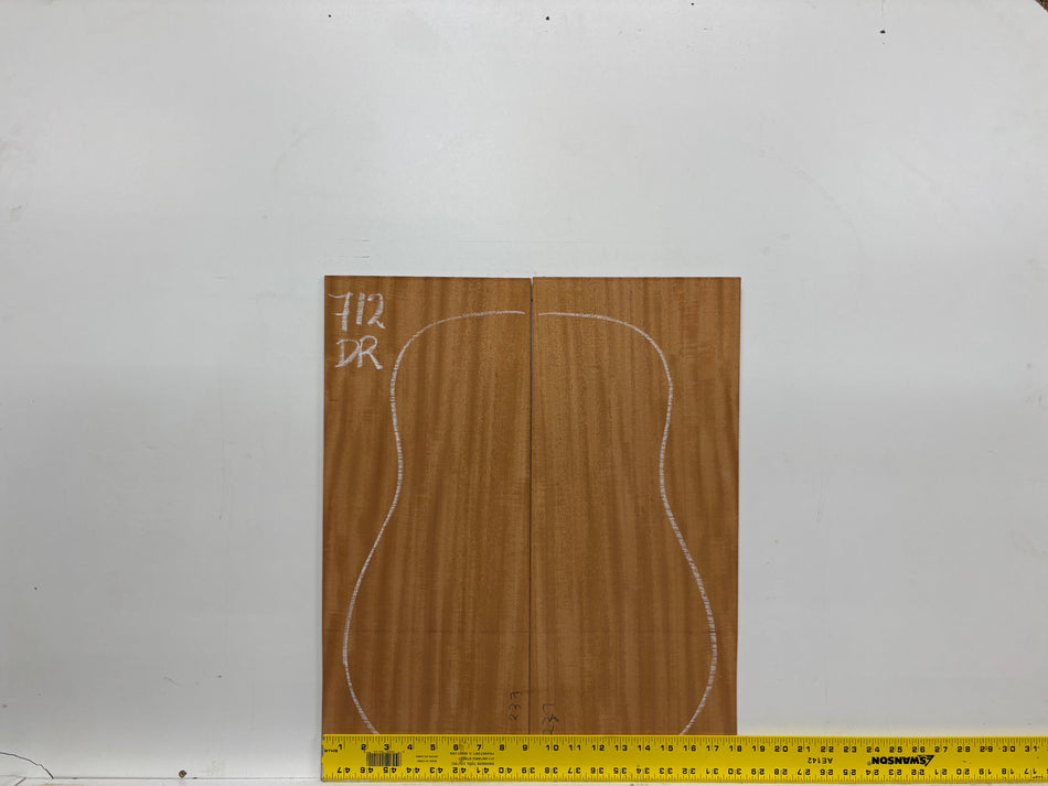 Mahogany Dreadnought Guitar Back & Side Set #712