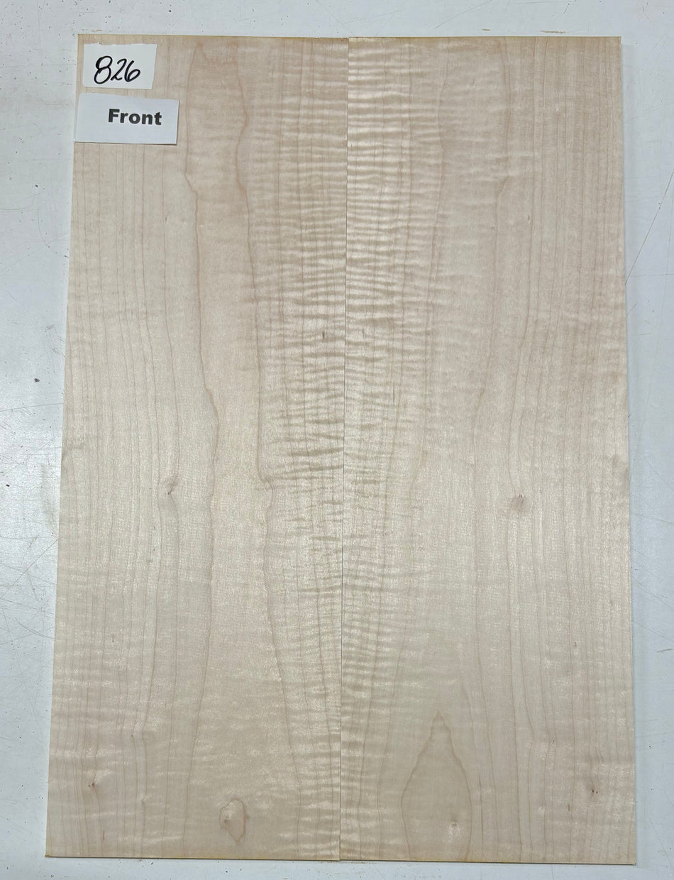 Flame Hard Maple Guitar Drop Top- 21" x 7-1/8" x 1/4" #826