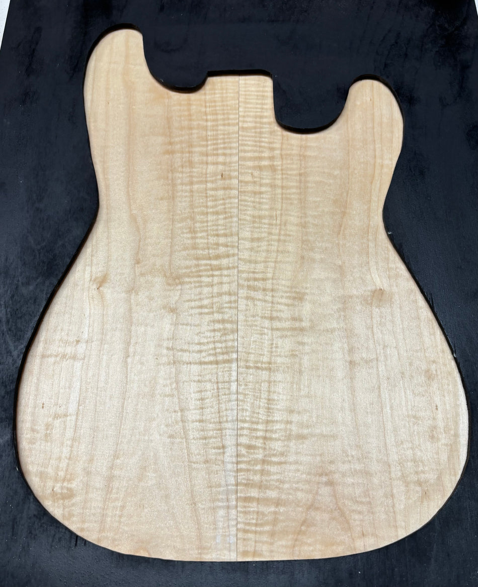 Flame Hard Maple Guitar Drop Top- 21" x 7-1/8" x 1/4" #826