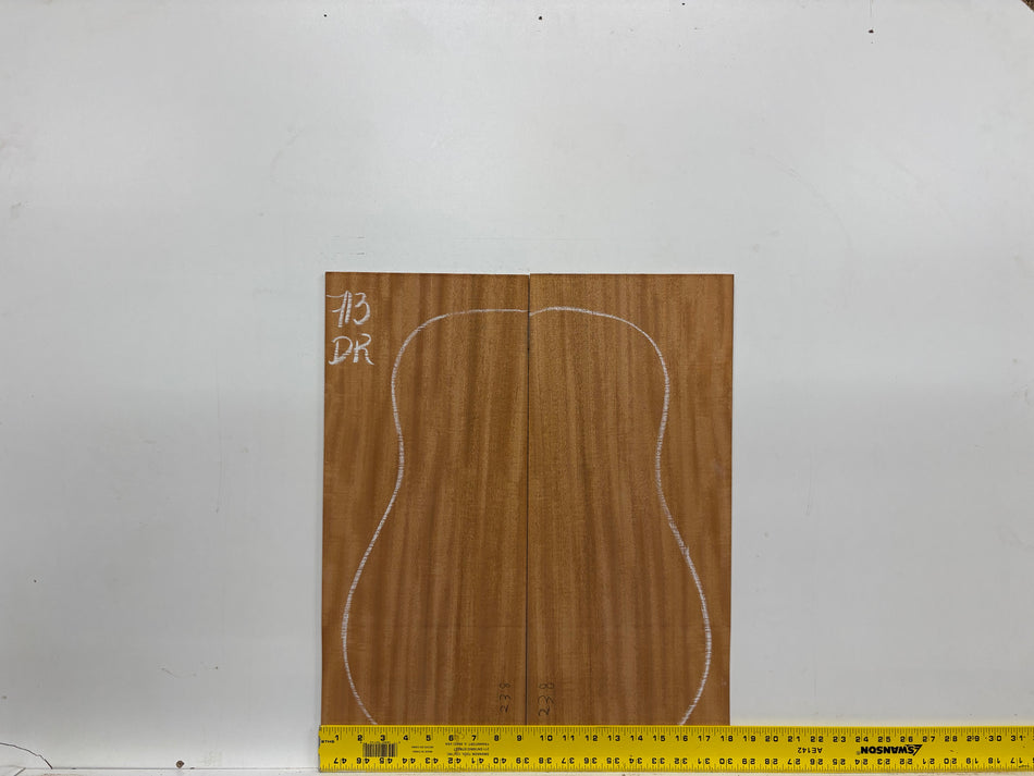 Mahogany Dreadnought Guitar Back & Side Set #713