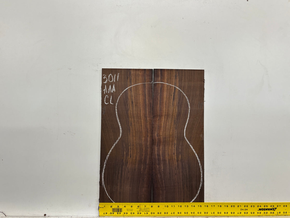 East Indian Rosewood Classical AAA Grade Guitar Back & Side Set #3011 - Exotic Wood Zone