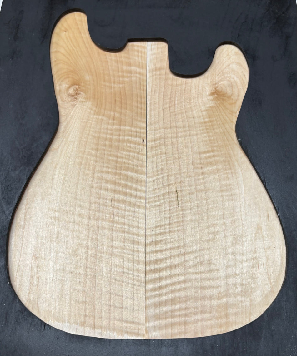 Dessus de guitare en érable ondé flammé - 21" x 7-1/8" x 1/4" #827