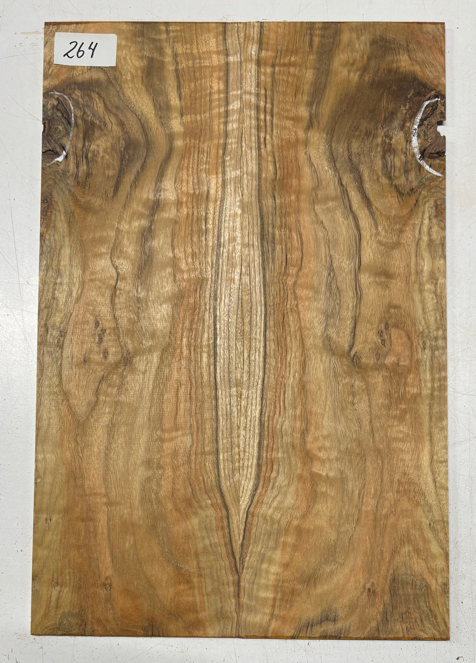 Juego de tapa abatible de madera para guitarra acústica/eléctrica Red Gum Burl | 21" x 14" x 3/8" #129