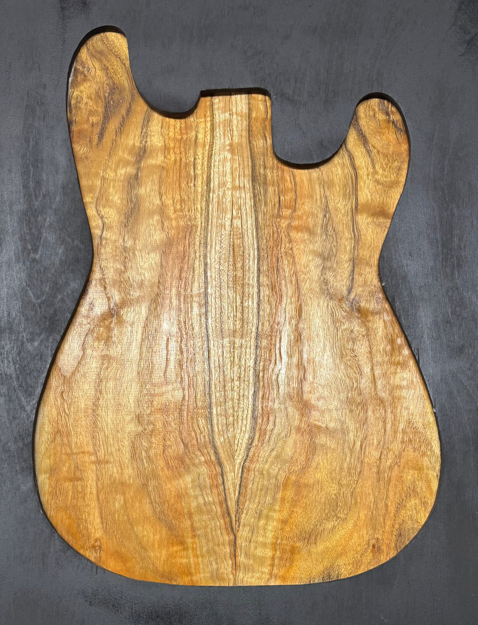 Juego de tapa abatible de madera para guitarra acústica/eléctrica Red Gum Burl | 21" x 14" x 3/8" #129