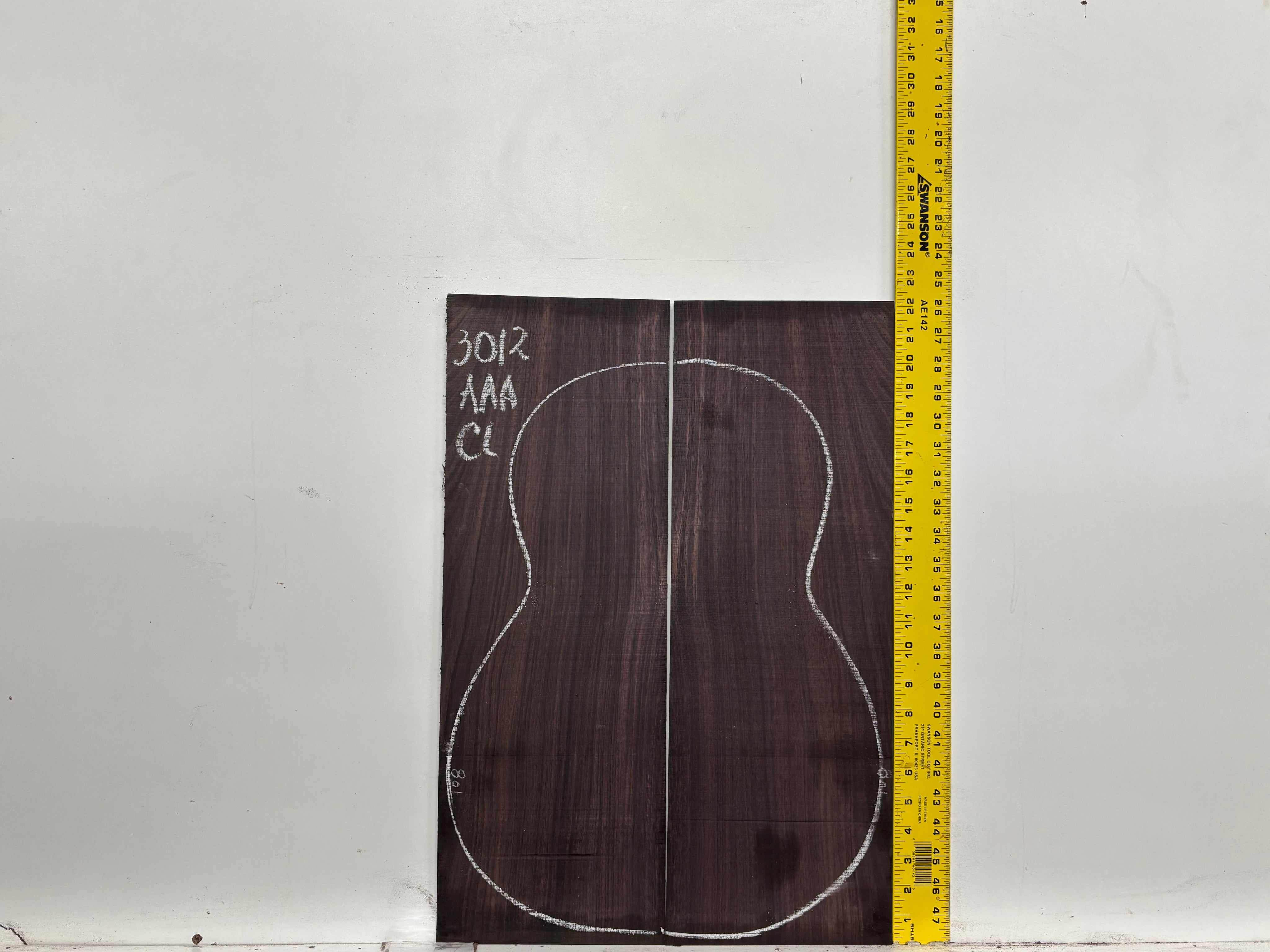 East Indian Rosewood Classical AAA Grade Guitar Back & Side Set #3012 - Exotic Wood Zone