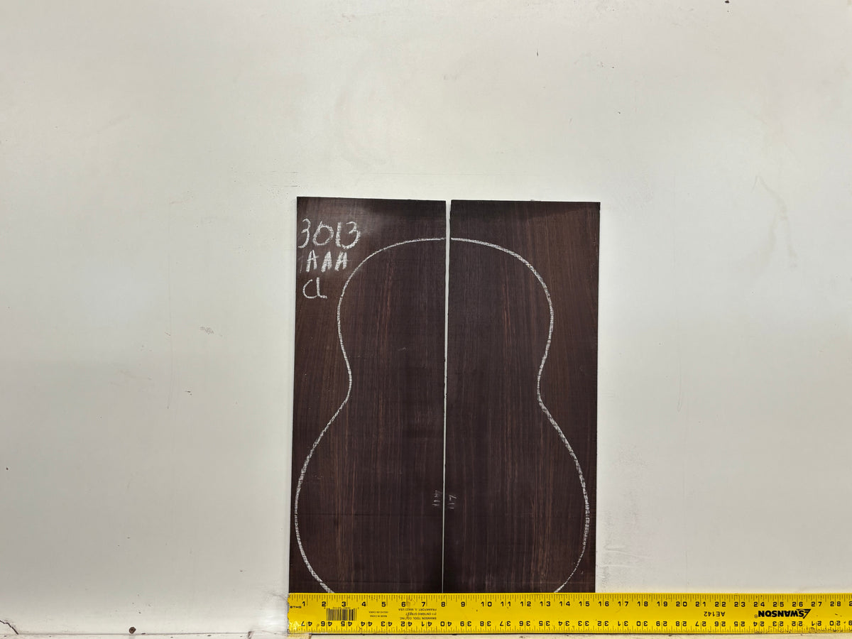East Indian Rosewood Classical AAA Grade Guitar Back & Side Set #3013 - Exotic Wood Zone