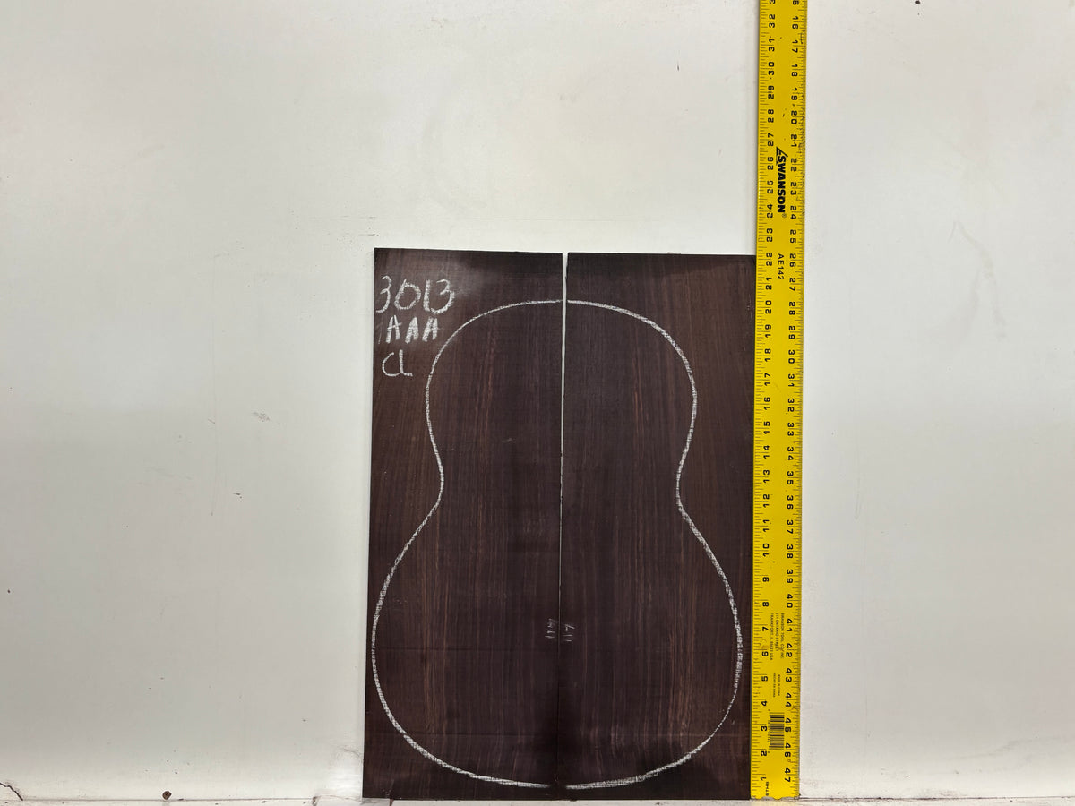 East Indian Rosewood Classical AAA Grade Guitar Back & Side Set #3013 - Exotic Wood Zone