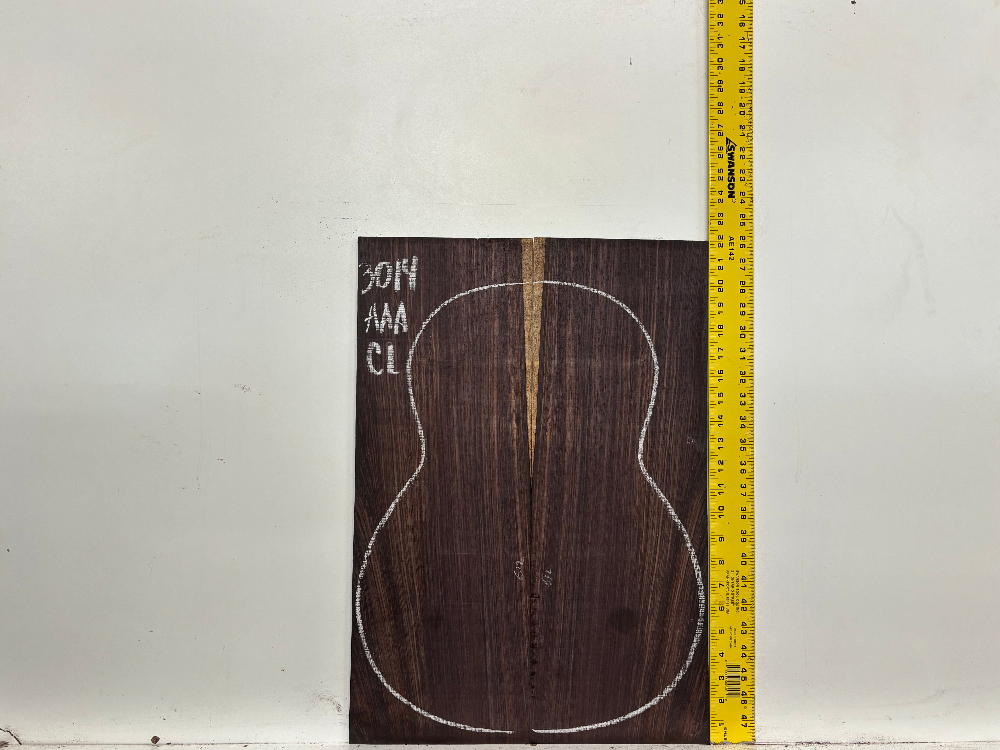 East Indian Rosewood Classical AAA Grade Guitar Back & Side Set #3014 - Exotic Wood Zone