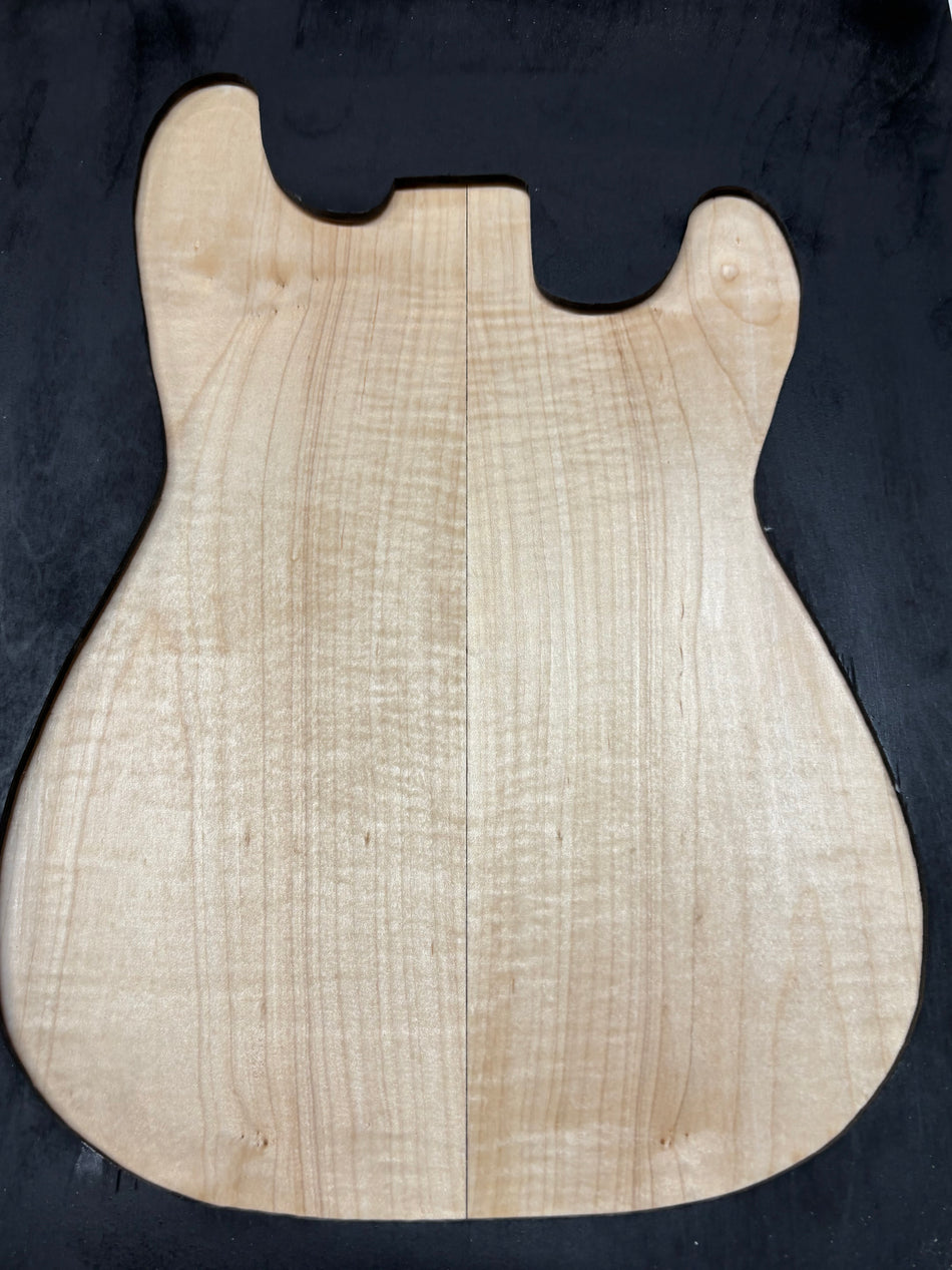 Table de guitare en érable ondé - 21" x 7-1/8" x 1/4" #831