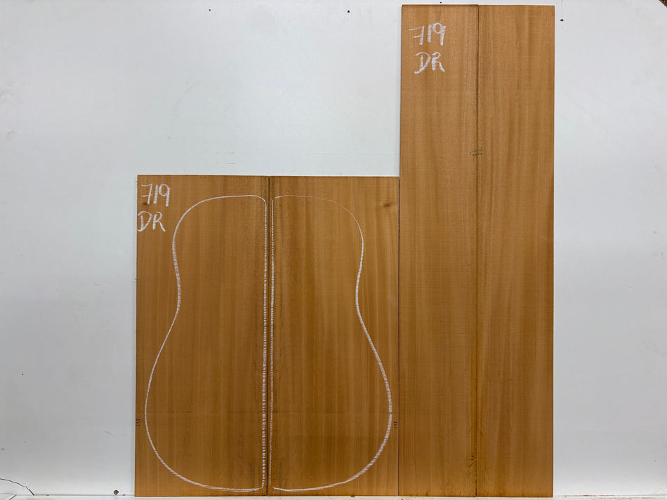 Mahogany Dreadnought Guitar Back & Side Set #719