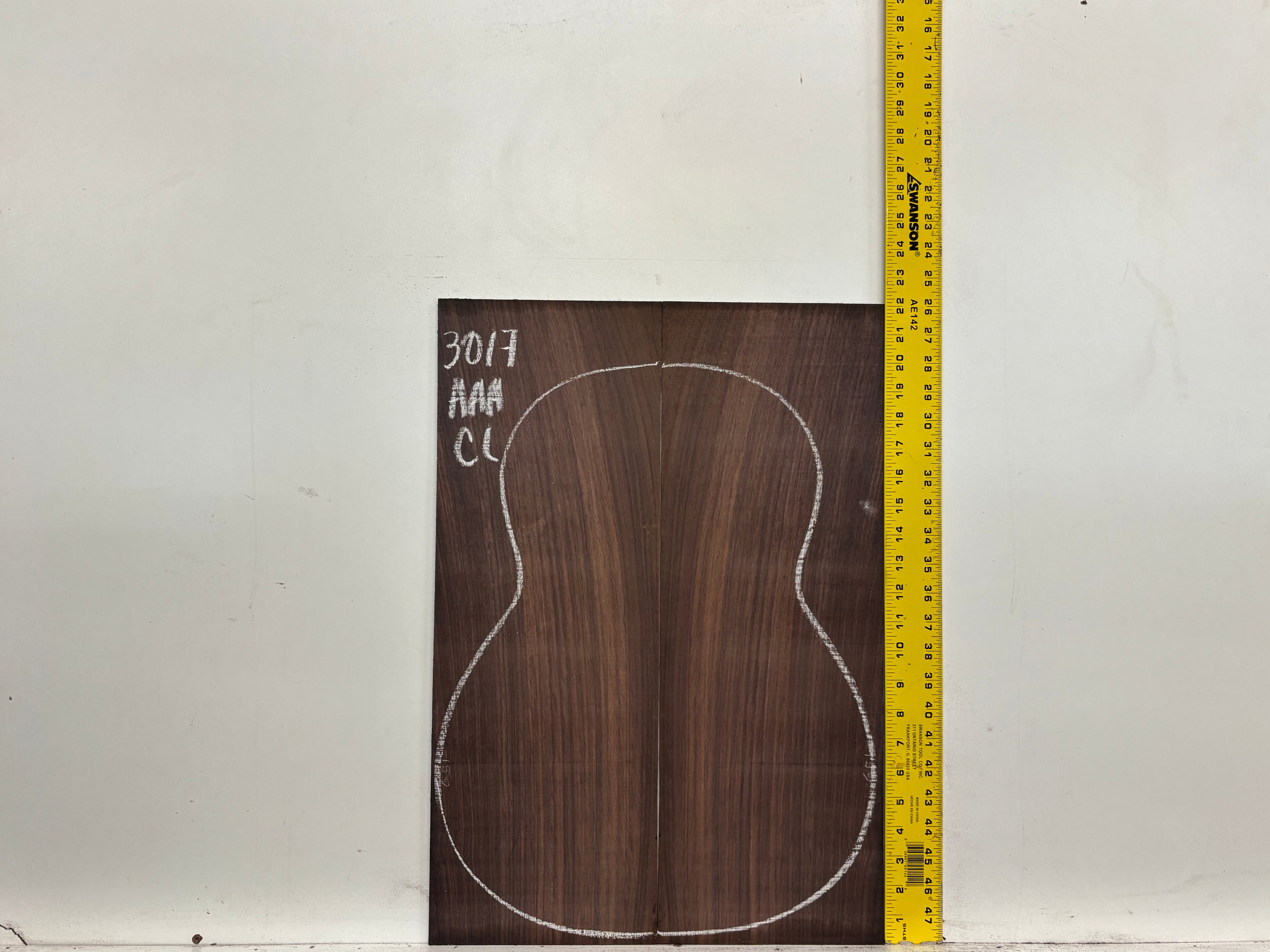 East Indian Rosewood Classical AAA Grade Guitar Back & Side Set #3017 - Exotic Wood Zone
