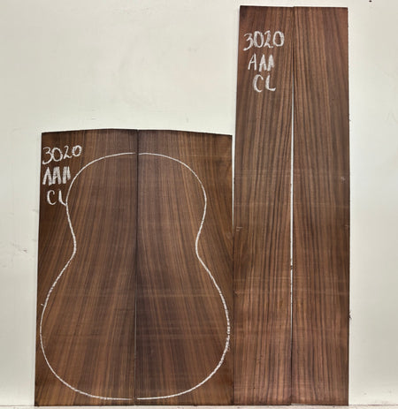 East Indian Rosewood Classical AAA Grade Guitar Back & Side Set #3020 - Exotic Wood Zone