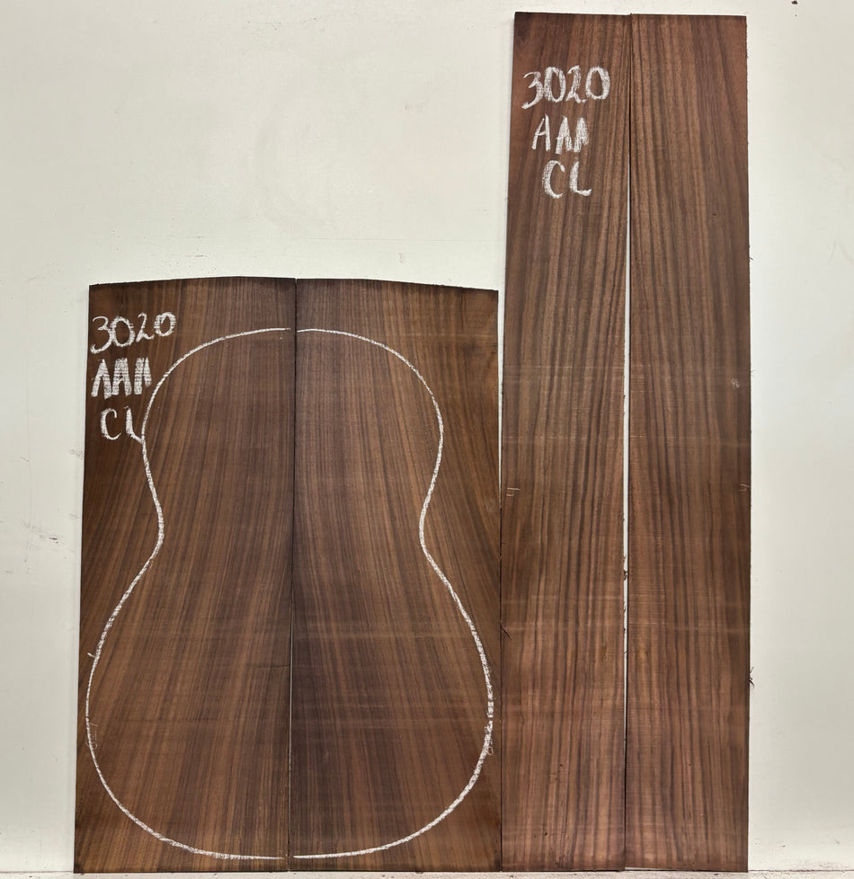 East Indian Rosewood Classical AAA Grade Guitar Back & Side Set #3020 - Exotic Wood Zone
