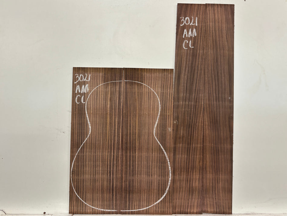 East Indian Rosewood Classical AAA Grade Guitar Back & Side Set #3021 - Exotic Wood Zone