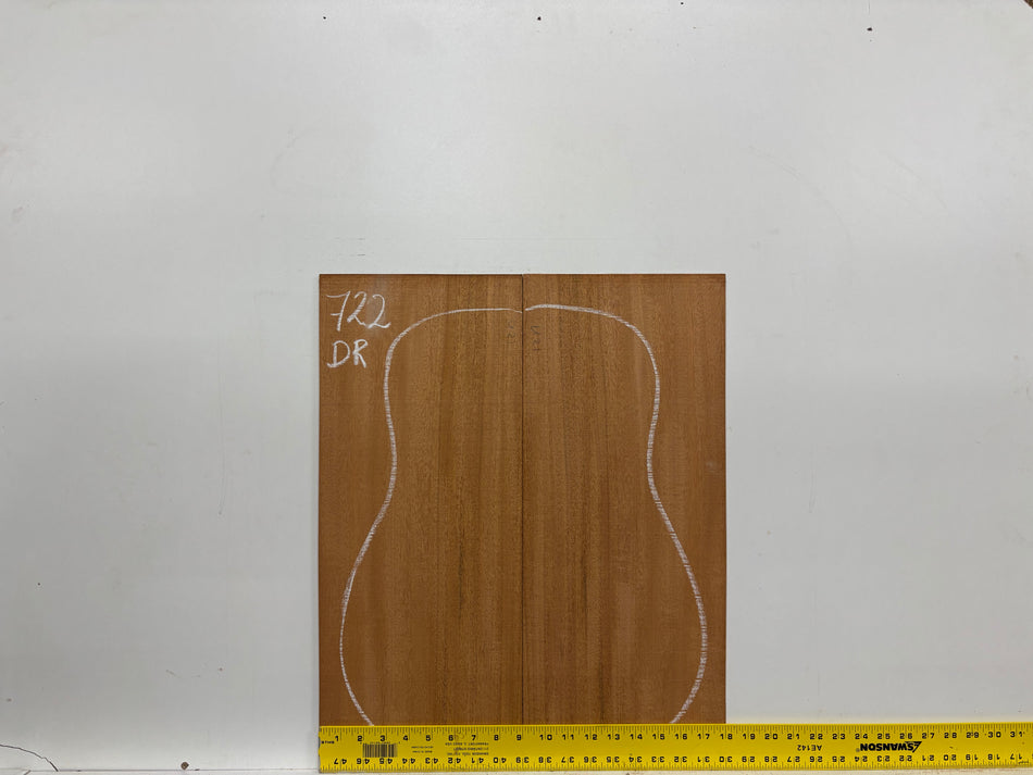 Mahogany Dreadnought Guitar Back & Side Set #722