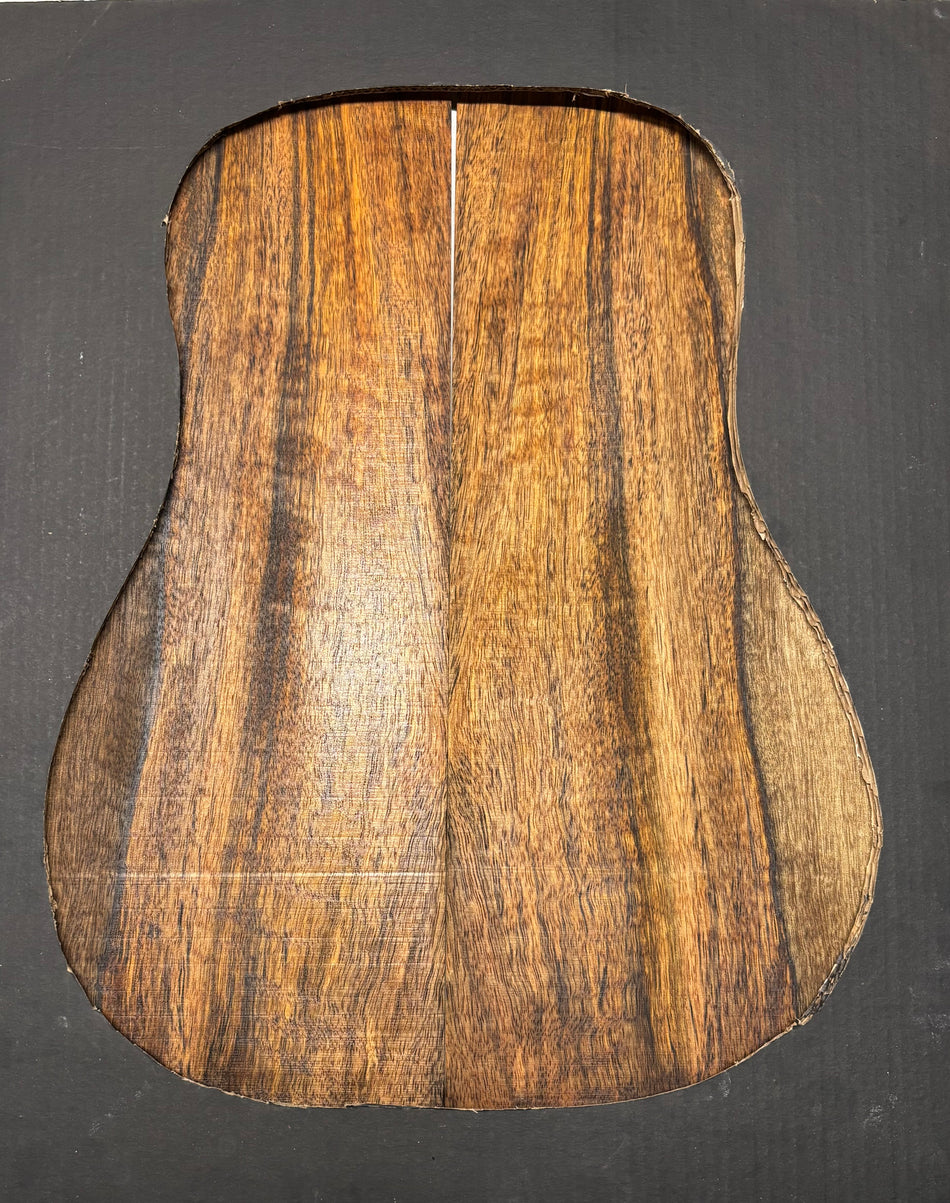 Juego de fondo y aros de guitarra de grado AAAA Dreadnought de palisandro de la India Oriental #61 