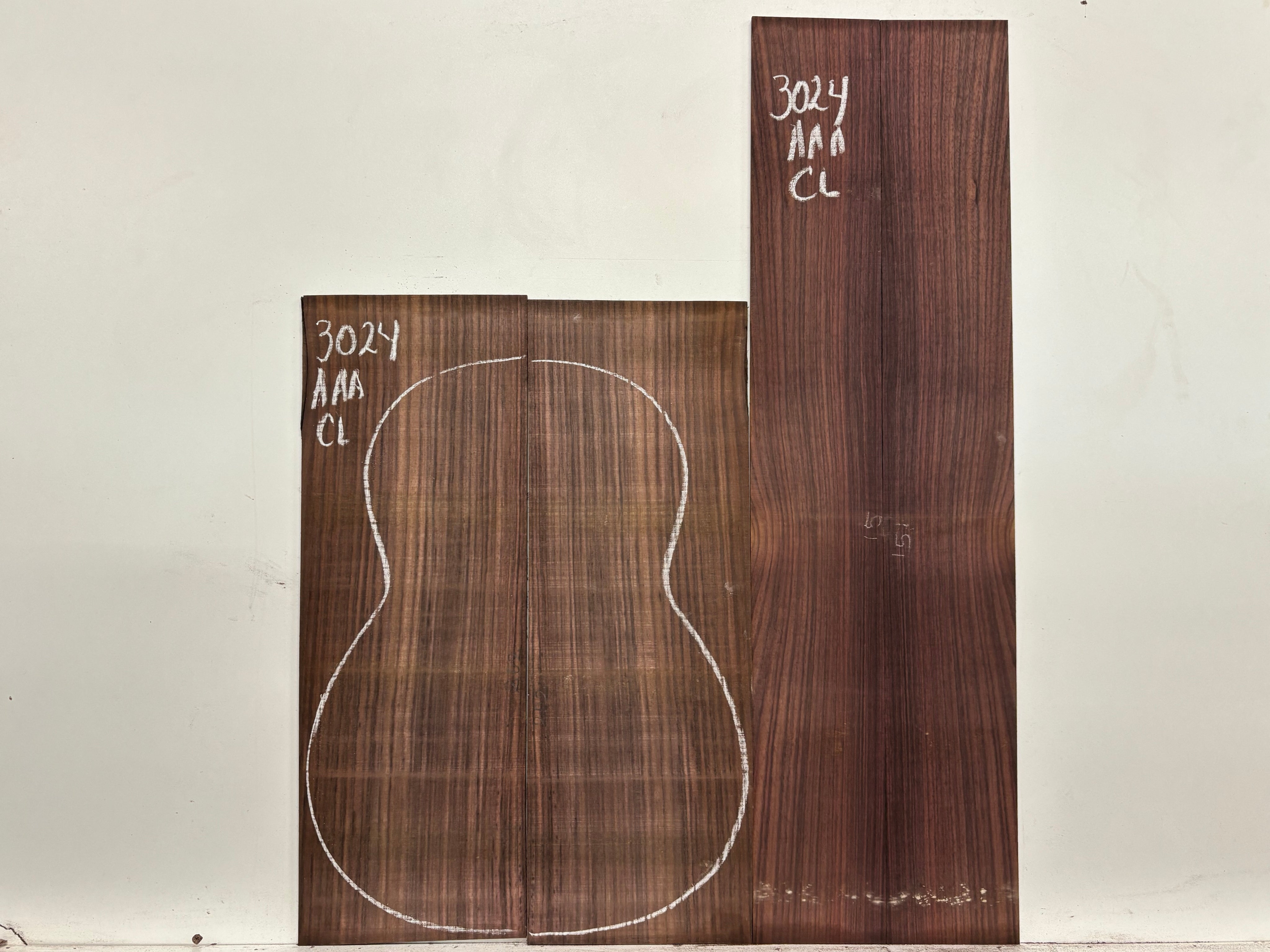 East Indian Rosewood Classical AAA Grade Guitar Back & Side Set #3024 - Exotic Wood Zone