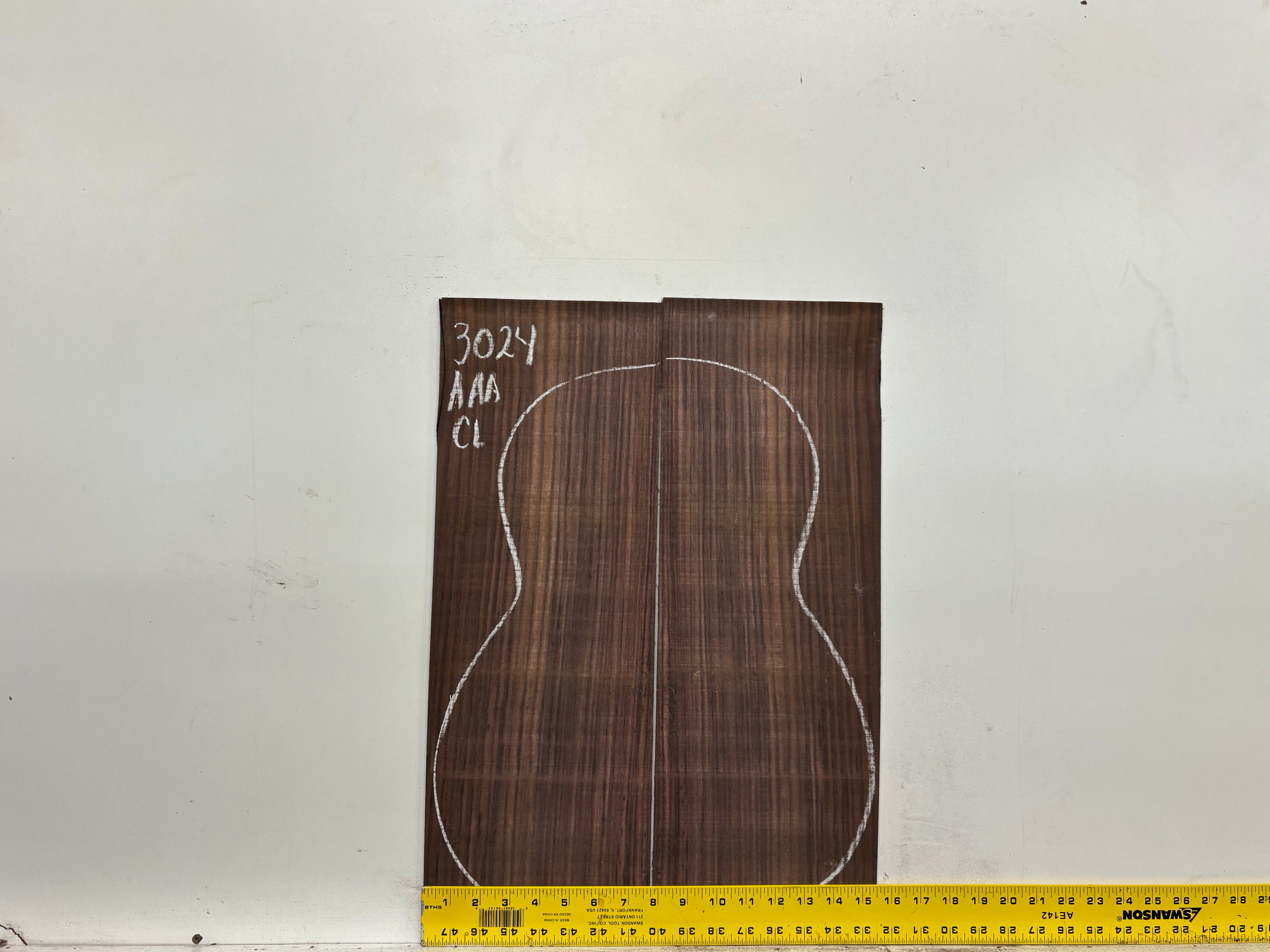 East Indian Rosewood Classical AAA Grade Guitar Back & Side Set #3024 - Exotic Wood Zone