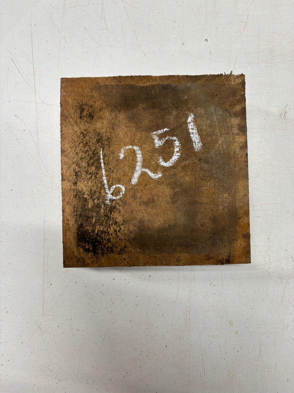 1 Piece, Golden Flame Mango Bowl Blank 6"x6"x2"#6251