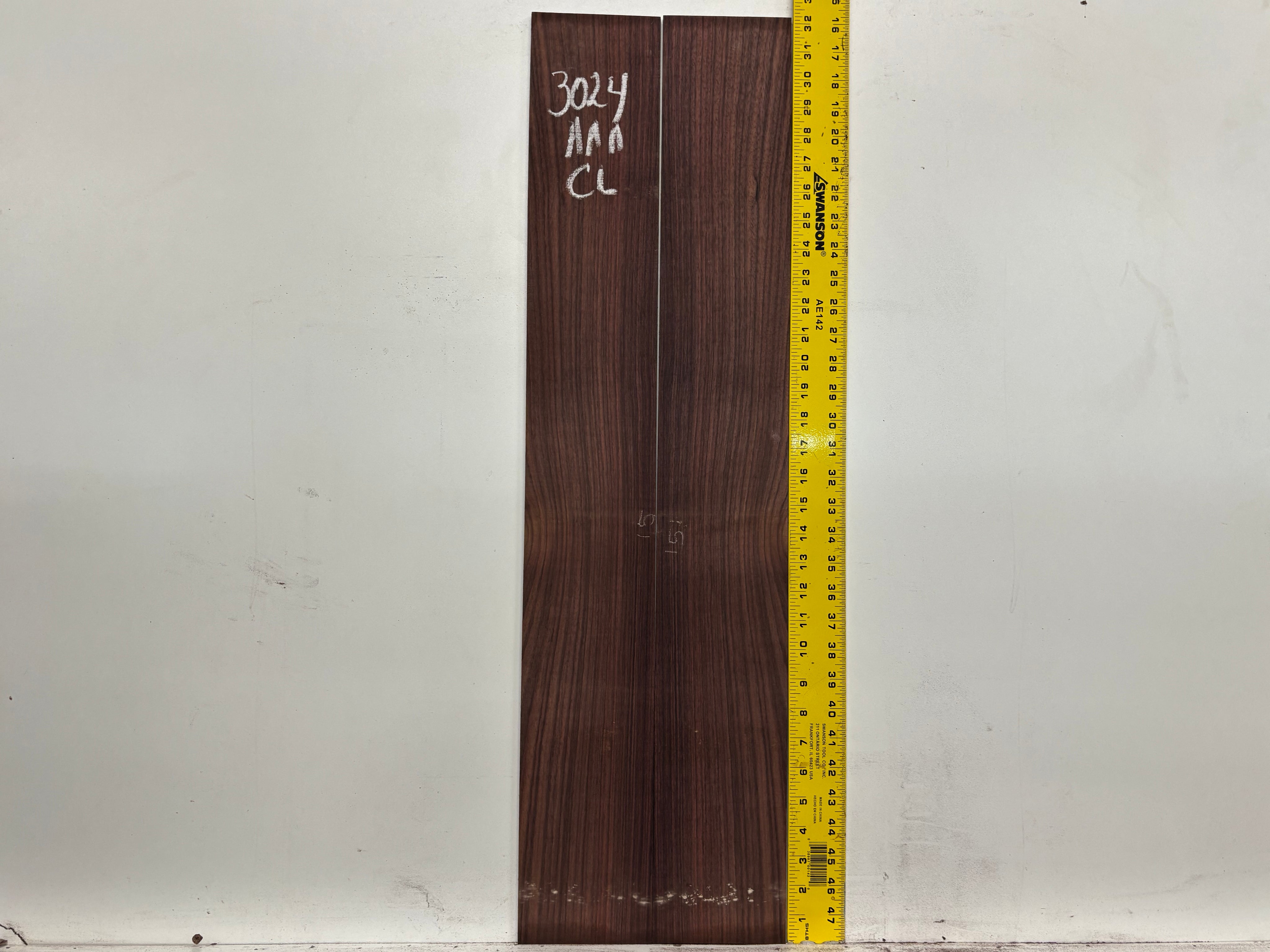 East Indian Rosewood Classical AAA Grade Guitar Back & Side Set #3024 - Exotic Wood Zone