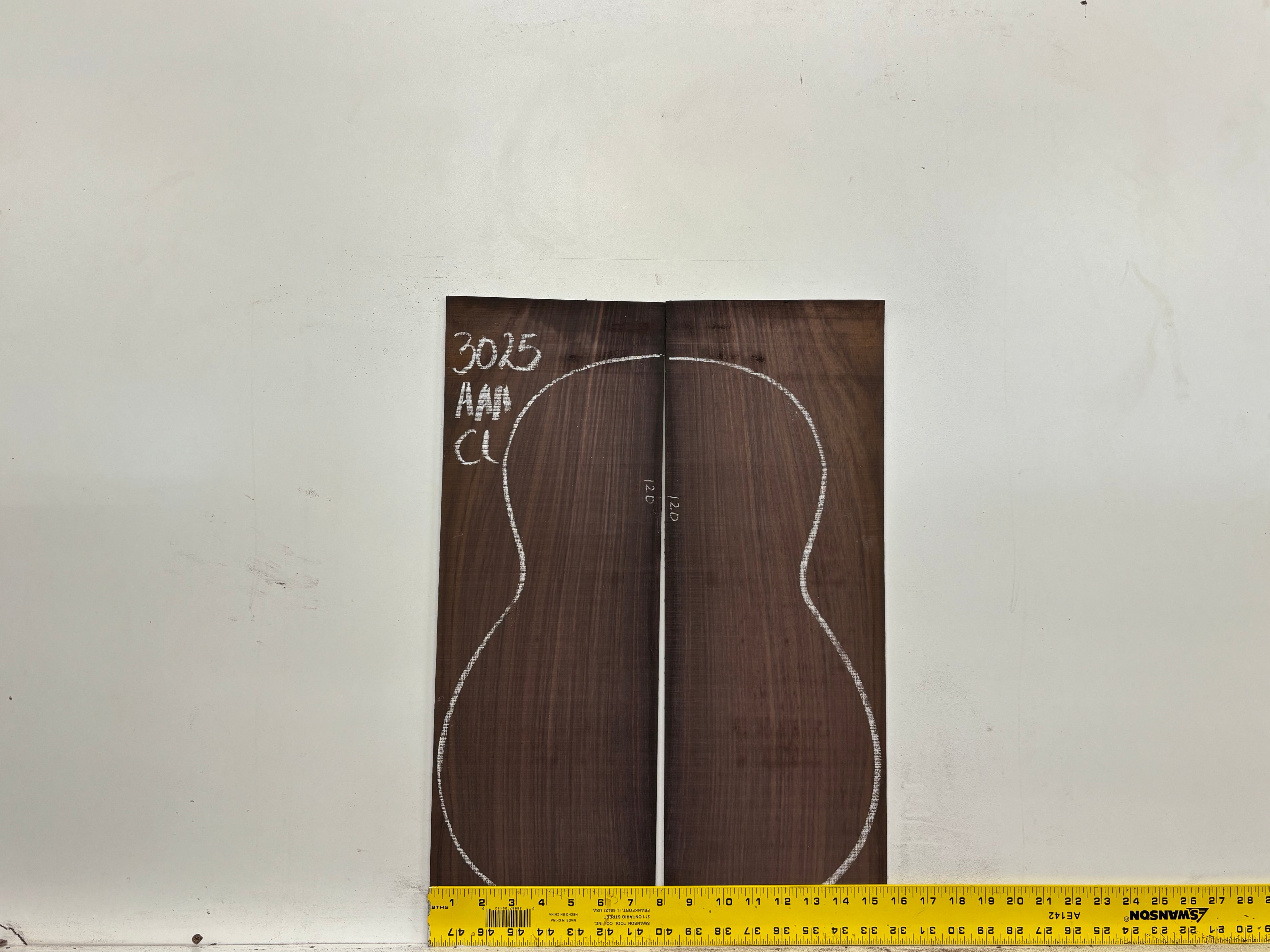 East Indian Rosewood Classical AAA Grade Guitar Back & Side Set #3025 - Exotic Wood Zone